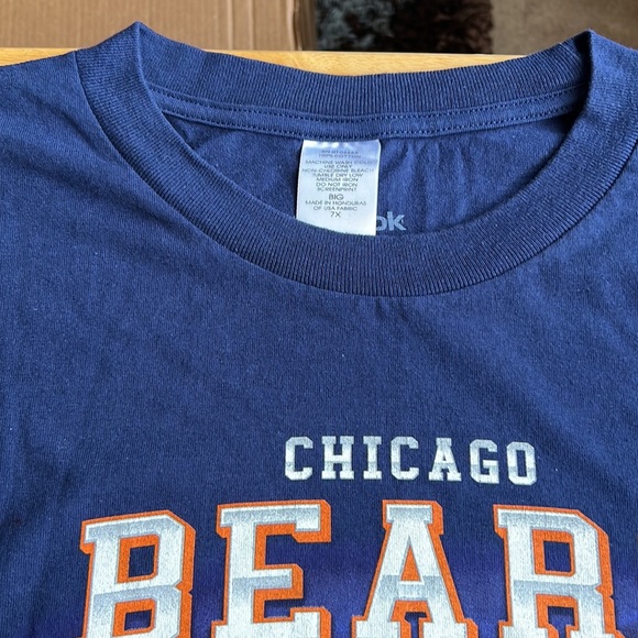 Reebok size 7X big, navy orange and white T-shirt - Picture 2 of 4